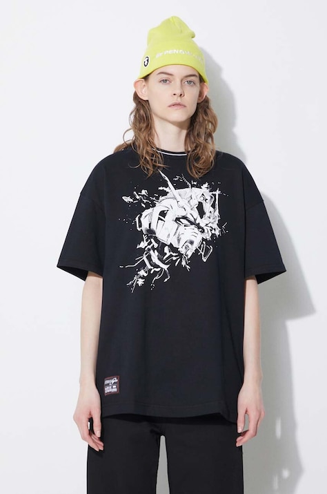 Шапка AAPE Solid Color колір жовтий з товстого трикотажу AHT4866