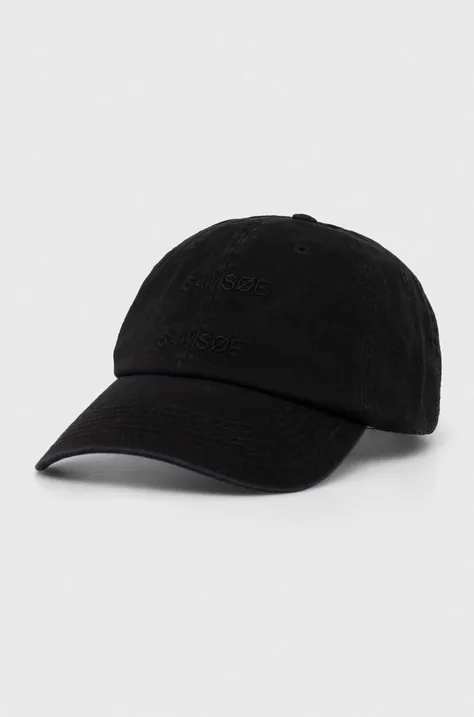 Samsoe Samsoe cotton baseball cap black color