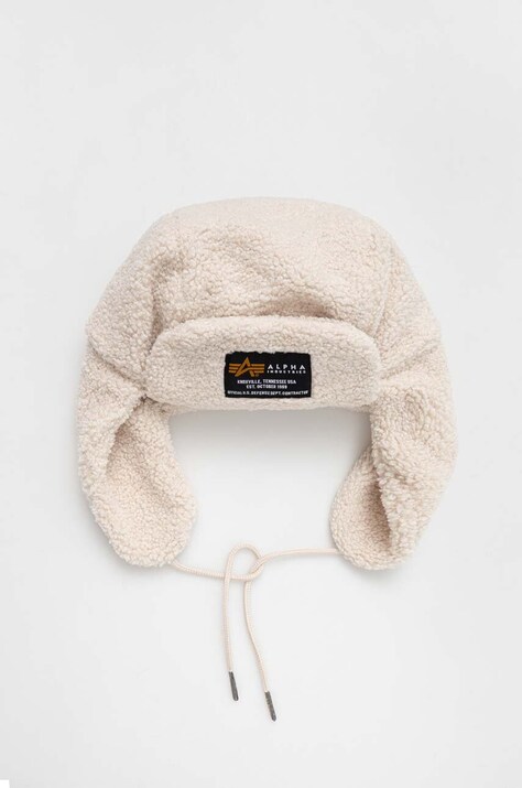 Alpha Industries caciula culoarea bej