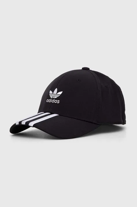adidas Originals czapka z daszkiem kolor czarny z aplikacją