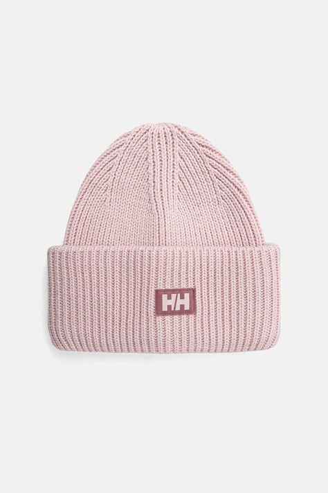 Helly Hansen czapka beanie HH RIB BEANIE różowa 54020