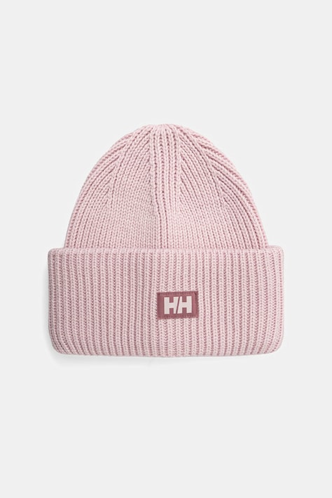 Helly Hansen czapka beanie HH RIB BEANIE różowa 54020