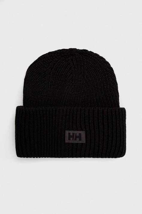 Helly Hansen căciulă HH RIB BEANIE culoarea negru, din tricot gros 54020