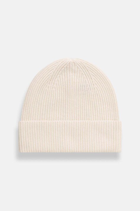 Helly Hansen caciula de lana culoarea bej, de lana