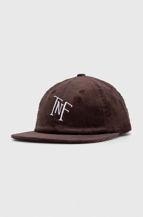 Κοτλέ καπέλο μπέιζμπολ The North Face χρώμα: μαύρο