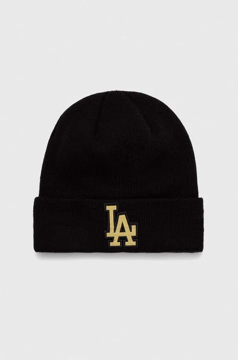 Καπέλο New Era χρώμα: μαύρο, LOS ANGELES DODGERS