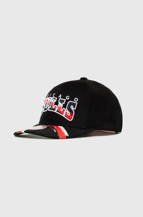 Βαμβακερό καπέλο του μπέιζμπολ Mitchell&Ness CHICAGO BULLS χρώμα: μαύρο