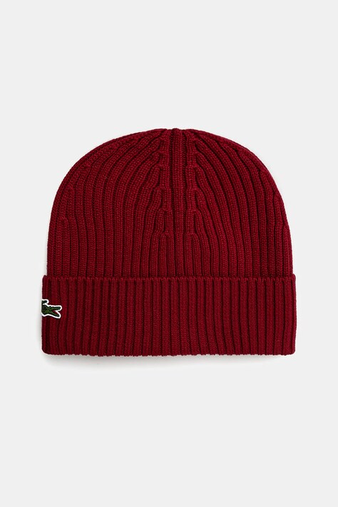 Lacoste berretto in lana colore granata  RB0001