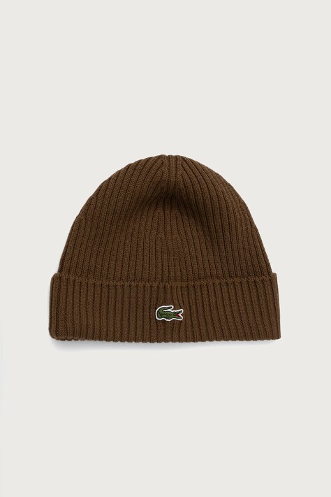 Lacoste Czapka wełniana brązowa RB0001