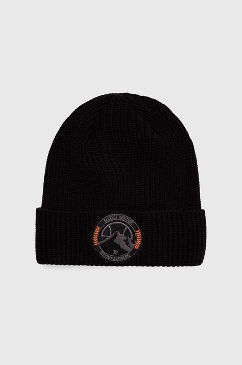 Шапка Ellesse цвет чёрный из толстого трикотажа