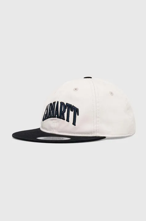 Carhartt WIP berretto da baseball in cotone colore beige con applicazione
