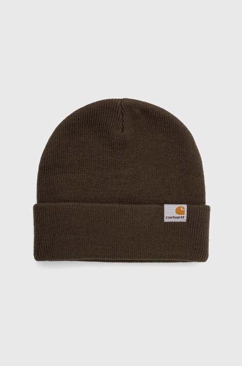Carhartt WIP căciulă culoarea verde, din tricot gros