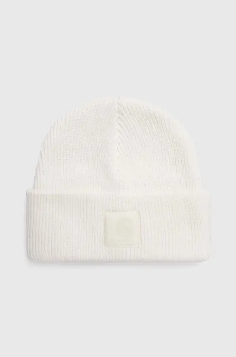 Бавовняна шапка Carhartt WIP колір білий з бавовни
