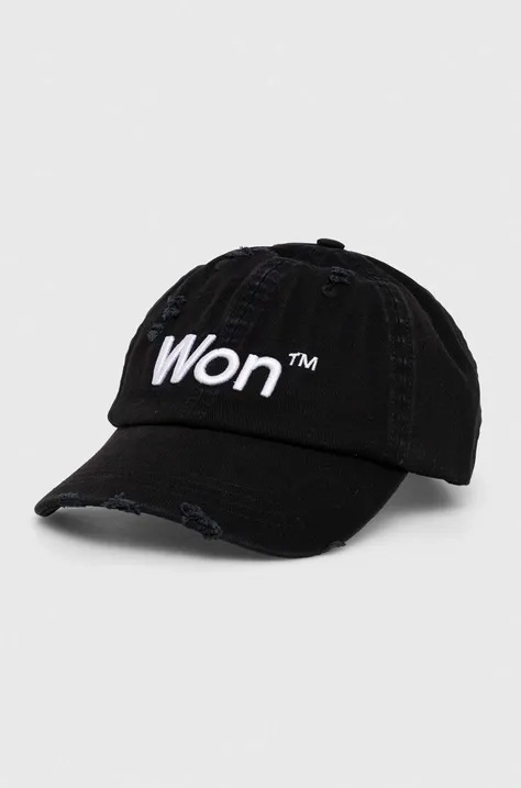 Βαμβακερό καπέλο του μπέιζμπολ Won Hundred χρώμα: μαύρο