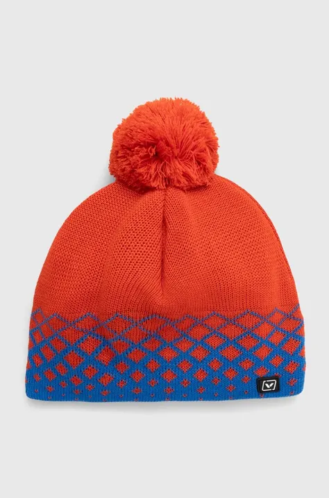Viking czapka Napari kolor pomarańczowy wełniana