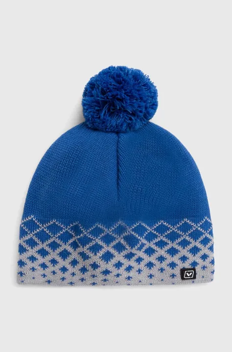 Viking czapka Napari kolor niebieski wełniana
