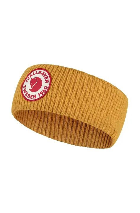 Fjallraven wool headband 1960 Logo yellow color