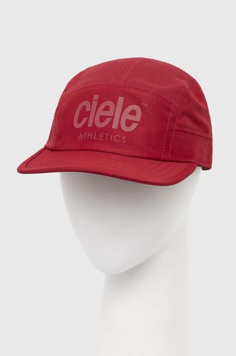 Ciele Athletics șapcă culoarea bordo, cu imprimeu
