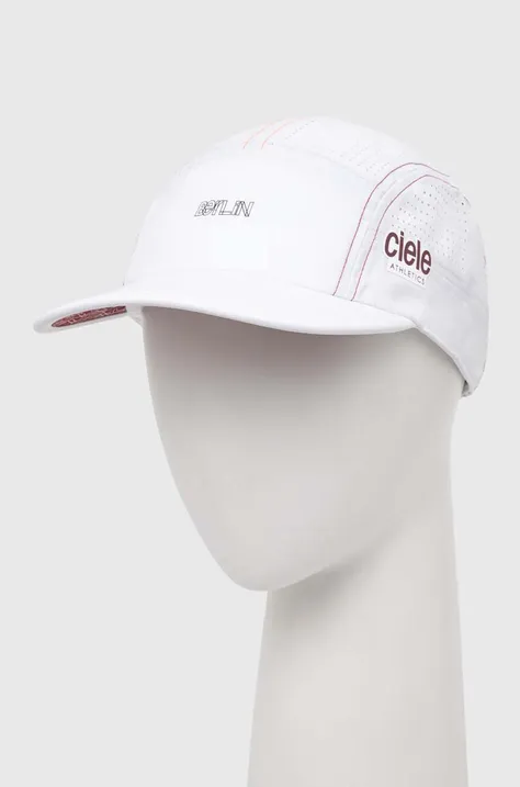 Ciele Athletics czapka z daszkiem kolor biały z nadrukiem