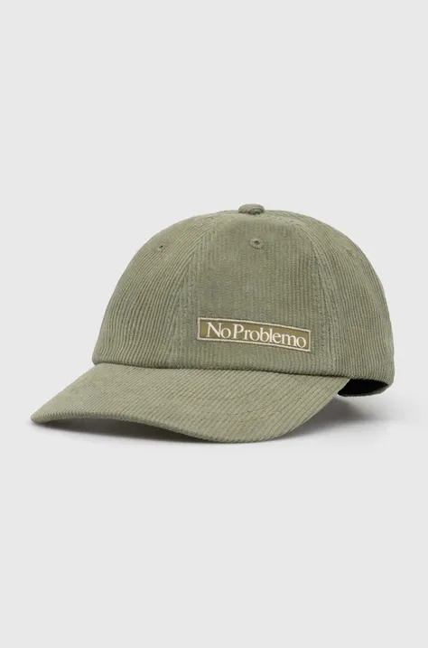 Βαμβακερό καπέλο του μπέιζμπολ Aries χρώμα: πράσινο