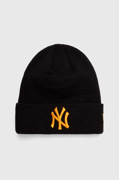 New Era czapka kolor czarny  NEW YORK YANKEES