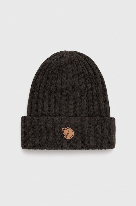 Шапка Fjallraven Byron цвет зелёный шерсть