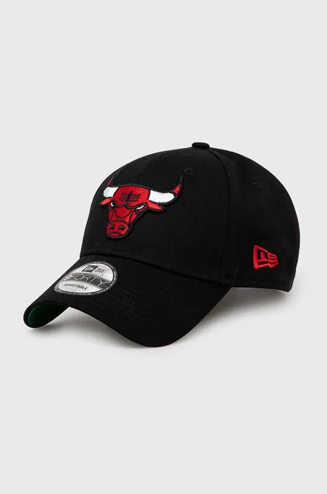 Pamučna kapa sa šiltom New Era Chicago Bulls boja: crna, s aplikacijom, 60364397