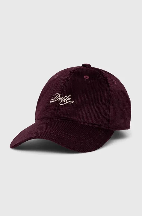 Drôle de Monsieur La Casquette Corduroy maroon color C-CP134-CO076-WN