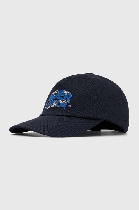 Ader Error czapka z daszkiem bawełniana Edca Logo Cap kolor granatowy z aplikacją BMADFWHW0205
