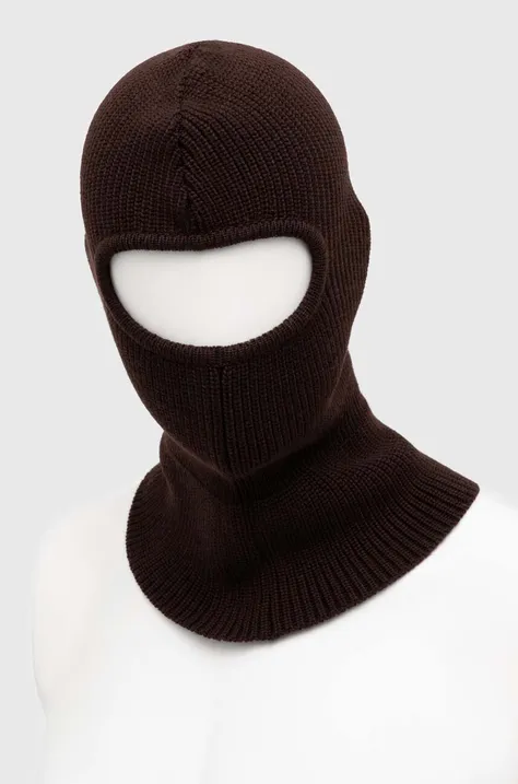 Vunena balaklava Drôle de Monsieur La Cagoule boja: smeđa, C-BN102-WO009-BN