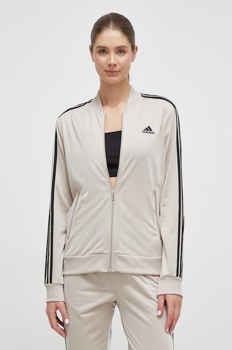 Спортивный костюм adidas женский цвет бежевый