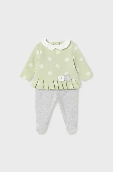 Mayoral Newborn compleu bebe culoarea verde