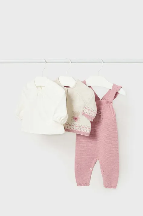 Mayoral Newborn komplet niemowlęcy Gift box kolor różowy