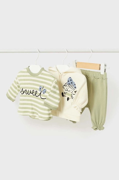 Mayoral Newborn compleu bebe culoarea verde