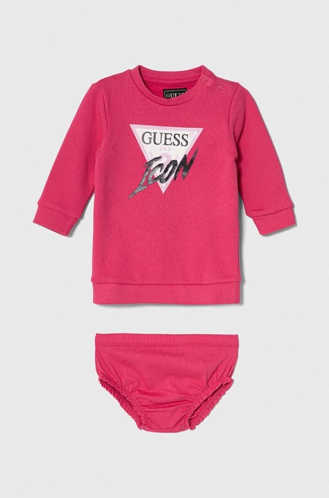 Детское платье Guess цвет розовый mini прямая