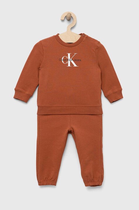 Calvin Klein Jeans trening copii culoarea portocaliu