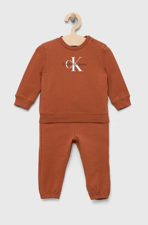 Calvin Klein Jeans gyerek melegítő narancssárga