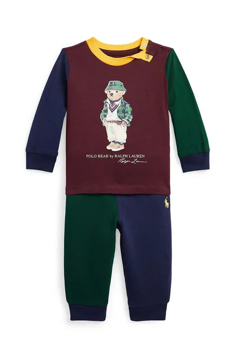 Polo Ralph Lauren dres niemowlęcy kolor bordowy