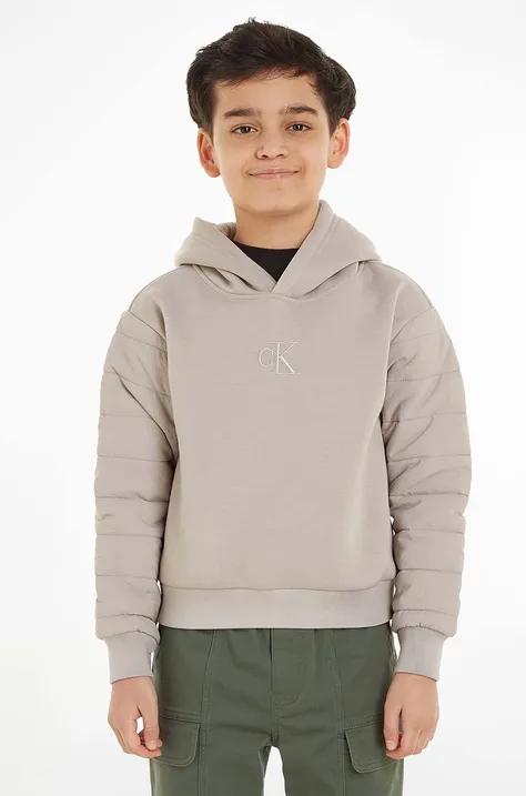 Дитячий спортивний костюм Calvin Klein Jeans колір сірий