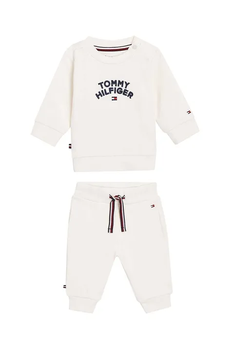 Tommy Hilfiger dres niemowlęcy kolor beżowy