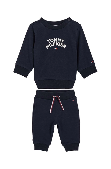 Trenirka za bebe Tommy Hilfiger boja: tamno plava