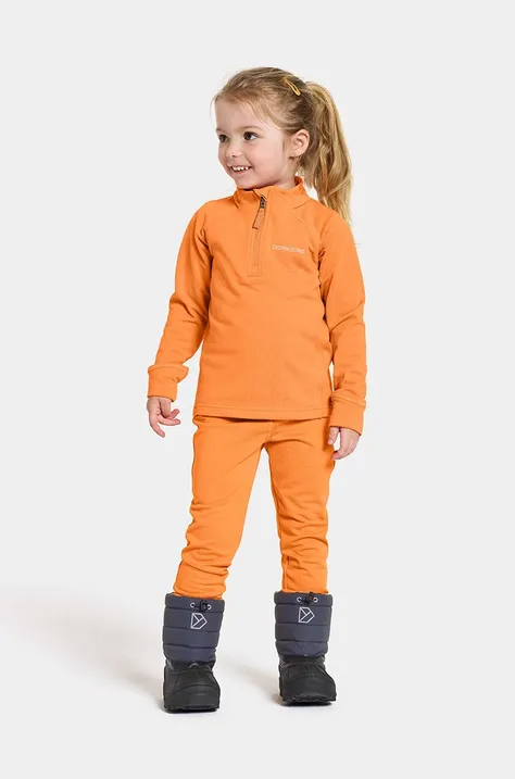 Dětská tepláková souprava Didriksons JADIS KIDS SET oranžová barva