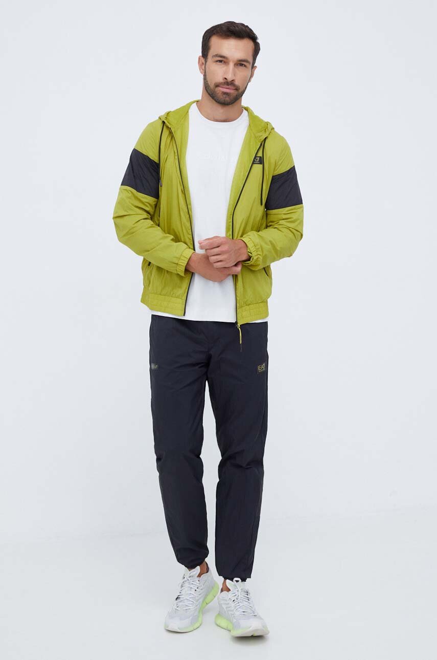 Trenirka EA7 Emporio Armani moški, črna barva
