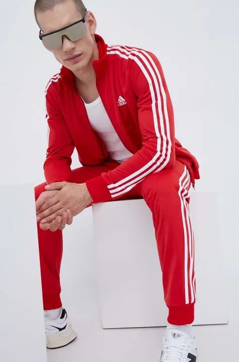 Спортивный костюм adidas мужской цвет красный