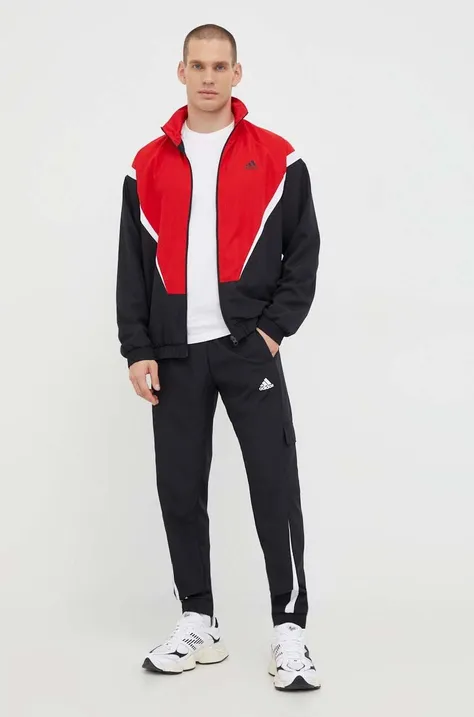 Спортивный костюм adidas мужской цвет красный