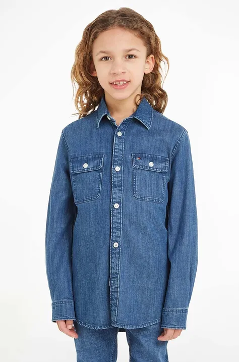 Otroška jeans srajca Tommy Hilfiger
