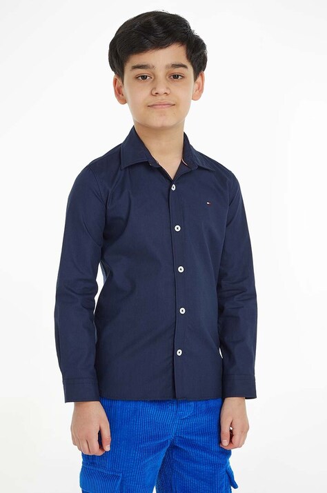 Tommy Hilfiger camasa din bumbac culoarea negru