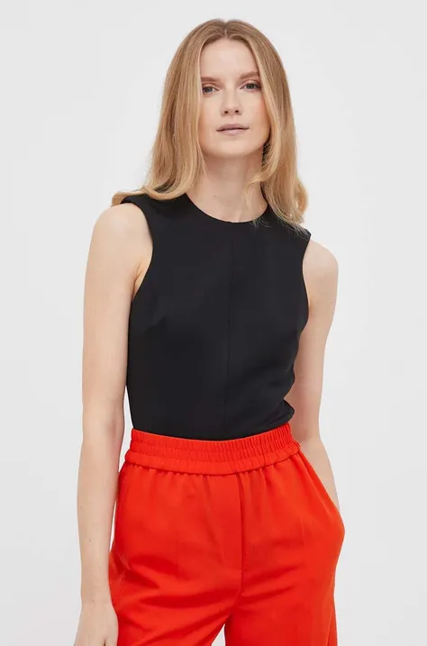 Calvin Klein bluzka damska kolor czarny