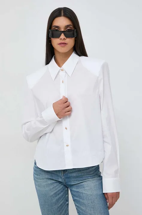 Košulja Miss Sixty za žene, boja: bijela, relaxed, s klasičnim ovratnikom
