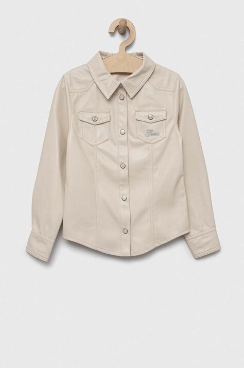 Guess camasa copii culoarea bej